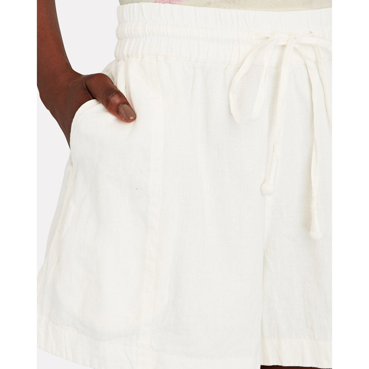 Short en lin blanc Apiece Apart, taille grande