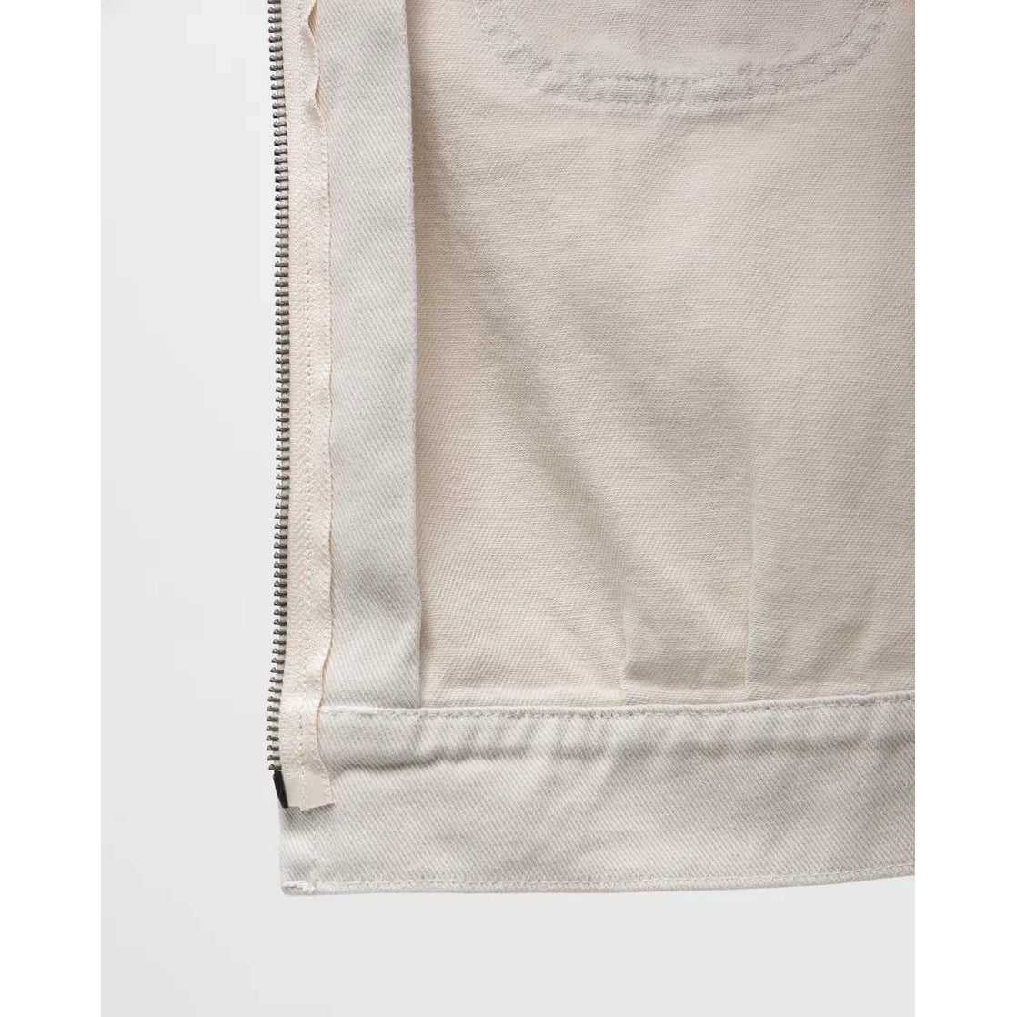 R13 Cropped Rider Jacket in Ivory Beefy Twill, size Medium (fits like a Small)