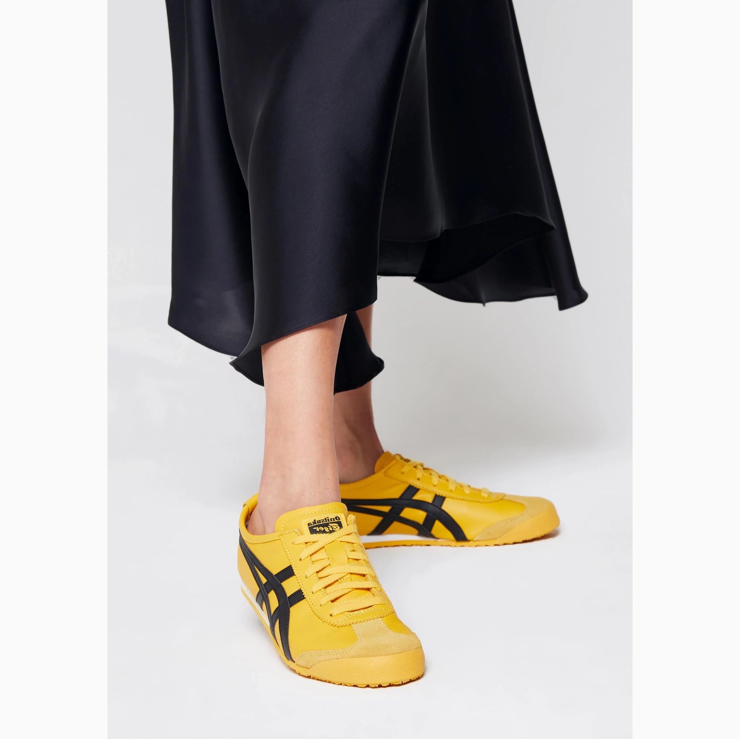 Onitsuka Tiger "Mexico 66" Sneakers in Yellow/Black, size 11
