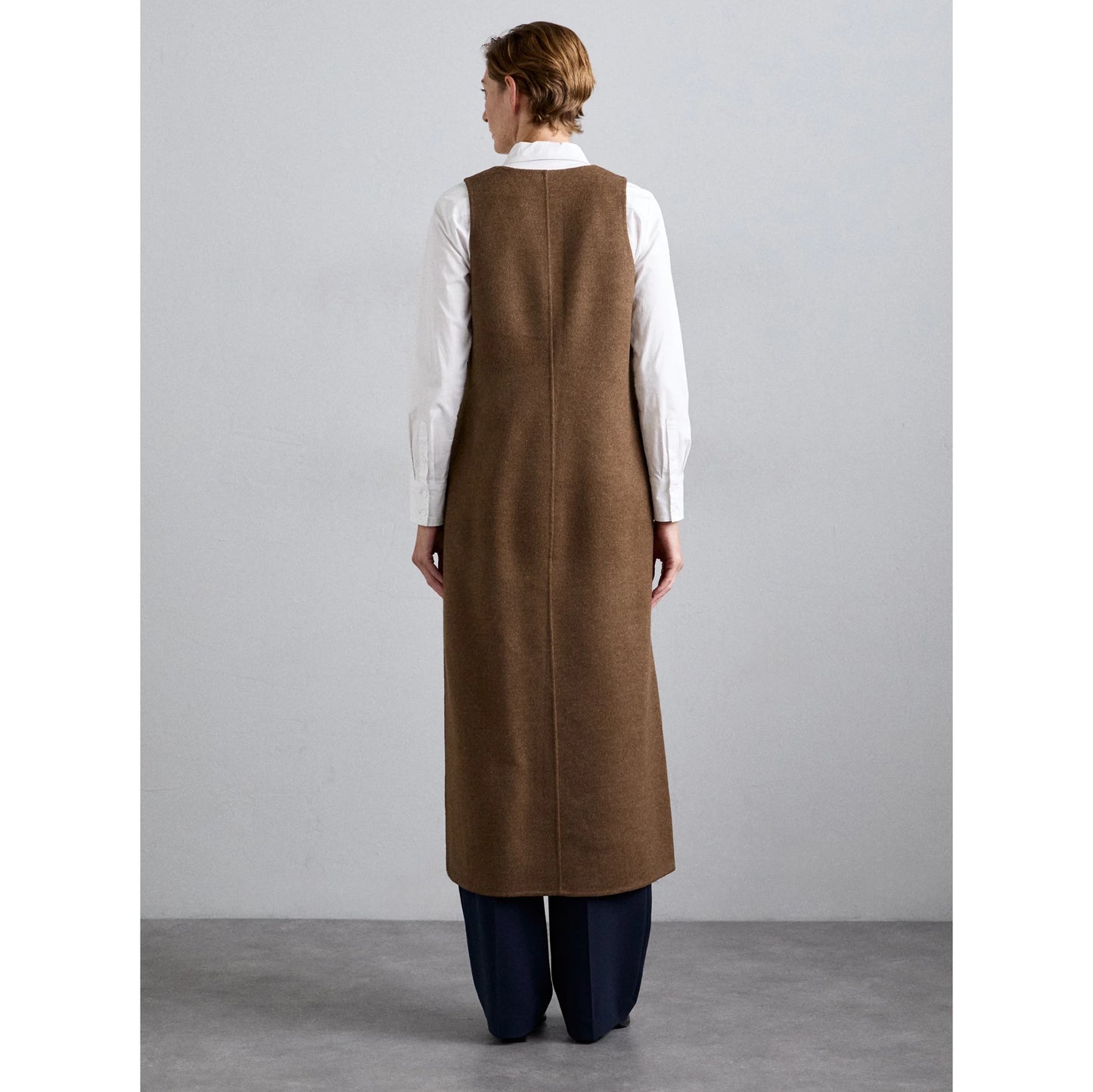 by Malene Birger "Florence" Maxi Wool Dress in Brown Melange, size 34 (like XS)