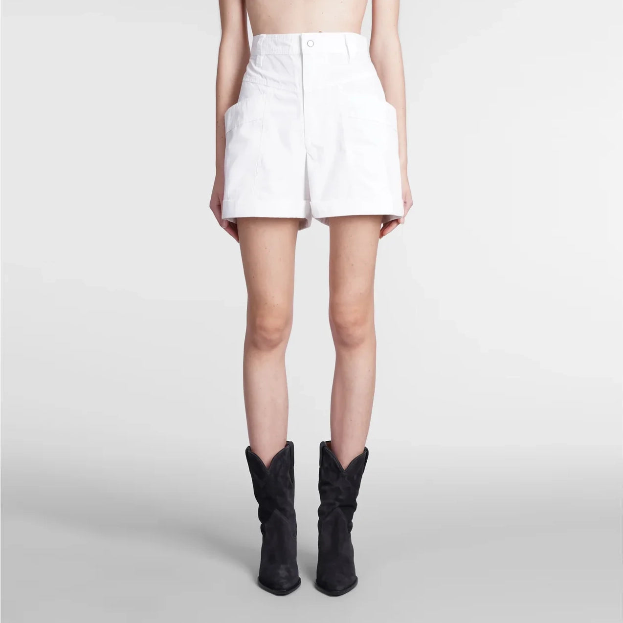 Isabel Marant Etoile "Rachel" Shorts in White, size 36 (size 2/4)