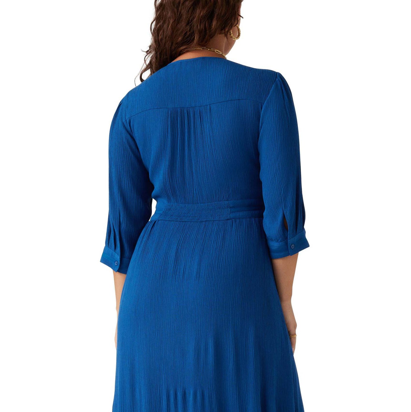 Ba&sh "Saturne" Midi Dress in Blue, size Small