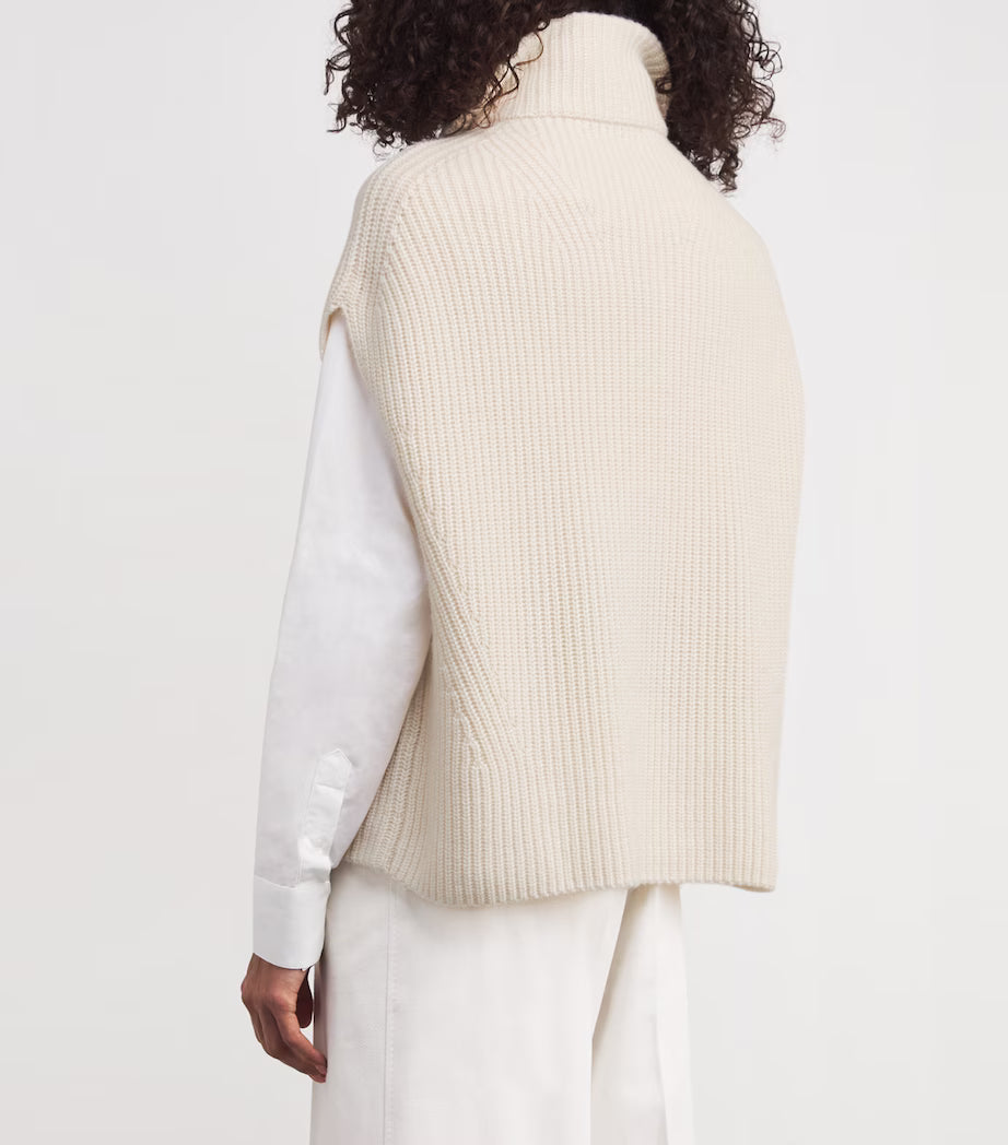 Joseph "Raffet" Ribbed Cashmere Vest, size XXS (fits oversize)