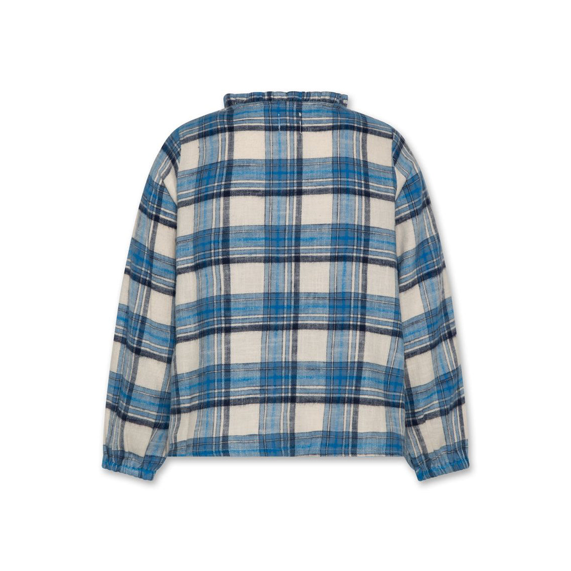 ** KIDS ** AO76 "Karla Mina" Blue Plaid Shirt, size 12 years