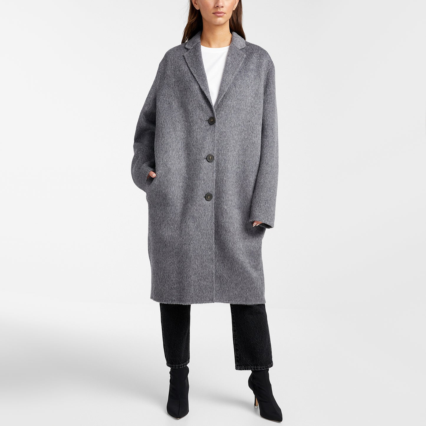 Acne Studios Grey "Avalon" Coat, size 32 (fits like a size 2/4)