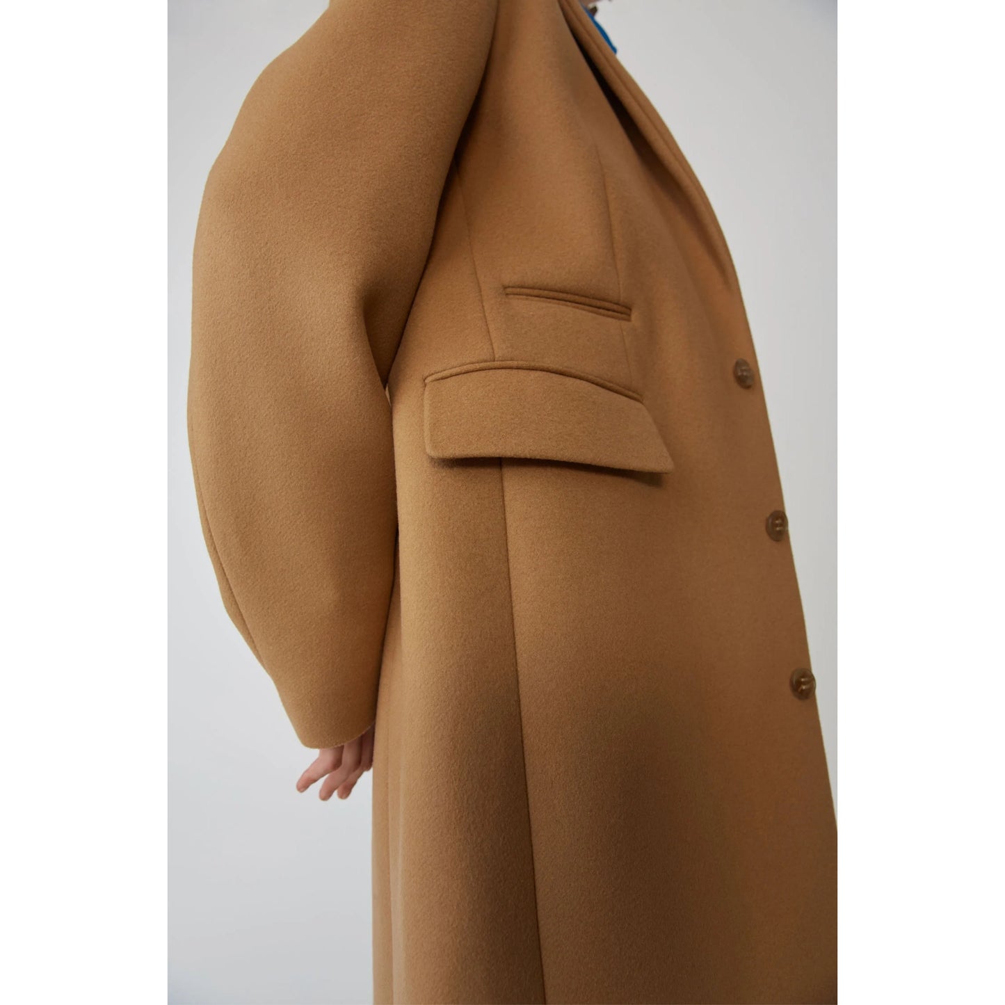 Acne Single Breasted Coat in Camel, size 36 (Fits like size Small)