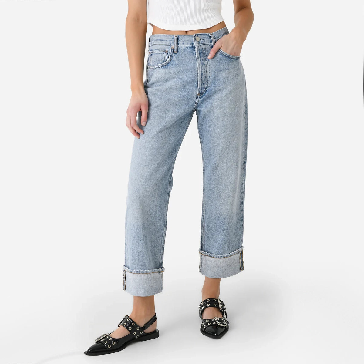 Agolde "Fran" Jeans in "Force", size 25 (fits like size 26)