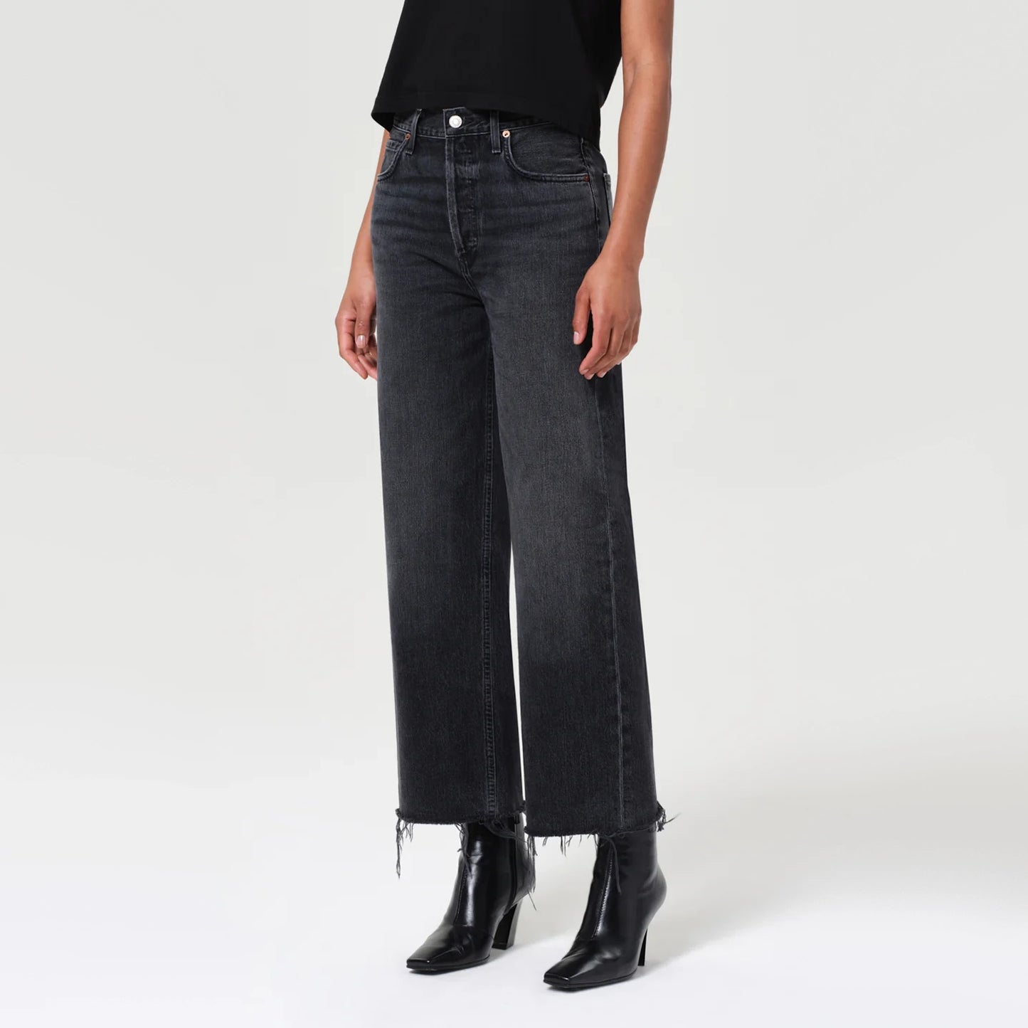 AGOLDE "Ren" Jean in "Arcane" Black, size 26