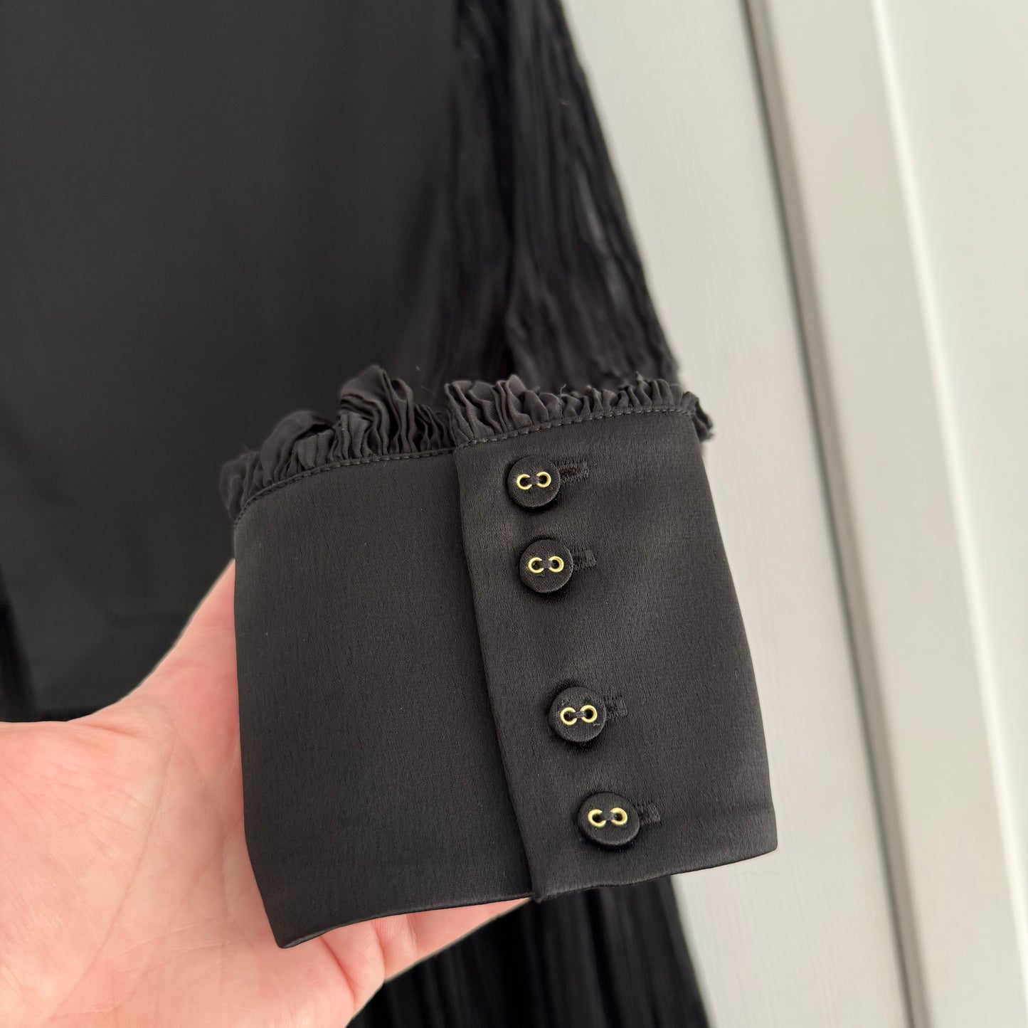 AJE "Aerial" Bib Front Maxi Dress in Black, size 8UK/4US