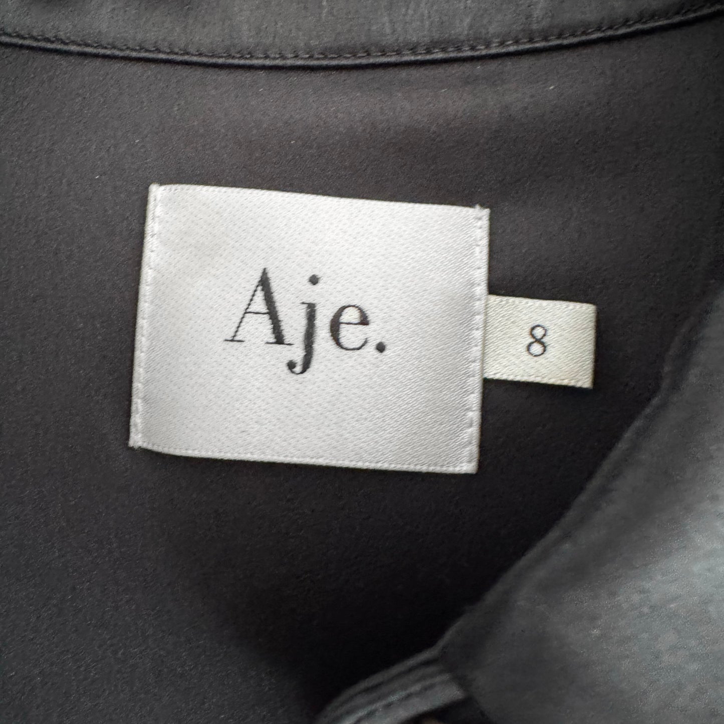 AJE "Aerial" Bib Front Maxi Dress in Black, size 8UK/4US