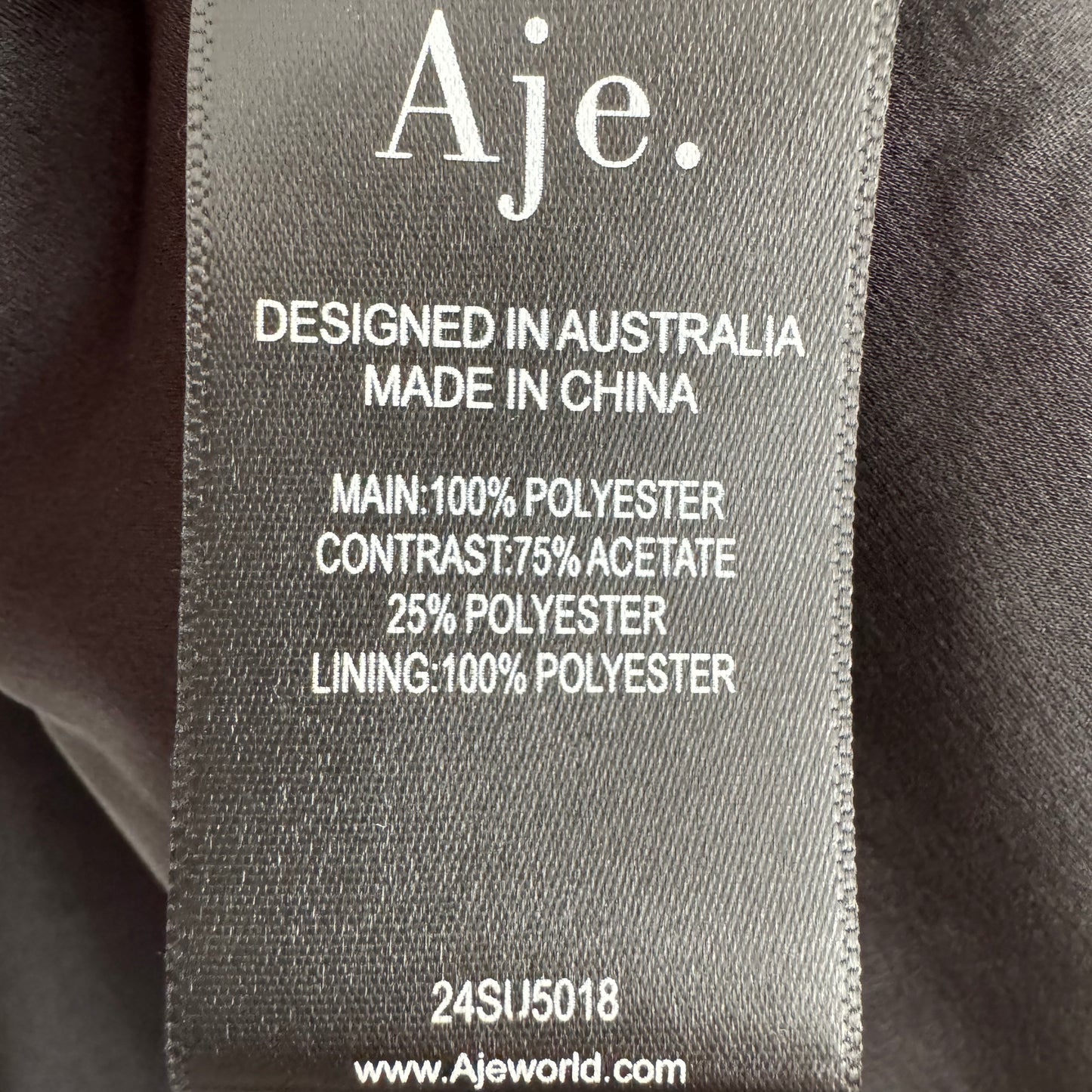 AJE "Aerial" Bib Front Maxi Dress in Black, size 8UK/4US