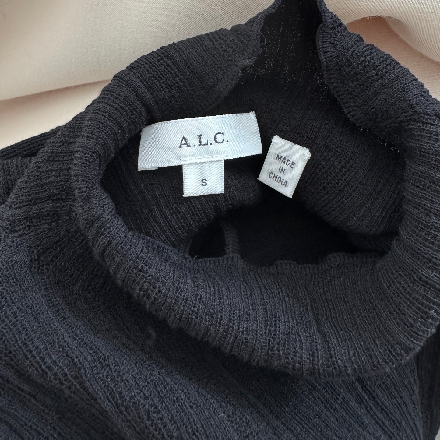 A.L.C. "Kennedy" Knit Midi Dress in Black, size Small