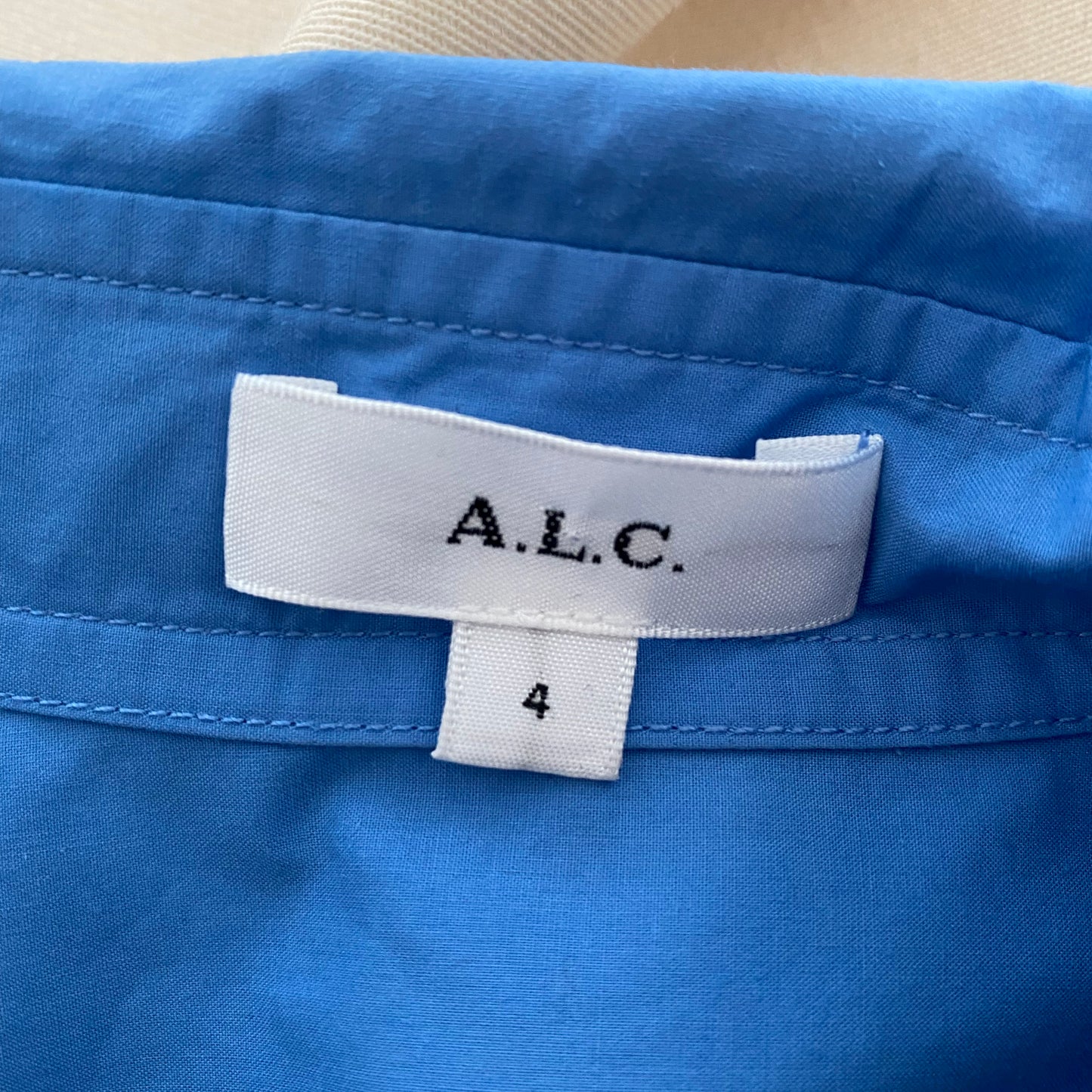 A.L.C. "Monica" Blue Poplin Shirt, size 4 (fits oversize!!)