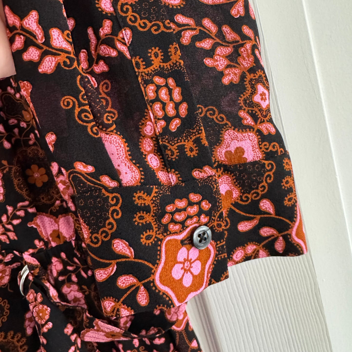 A.L.C. Silk Paisley Sacha Floral Dress, Size 10