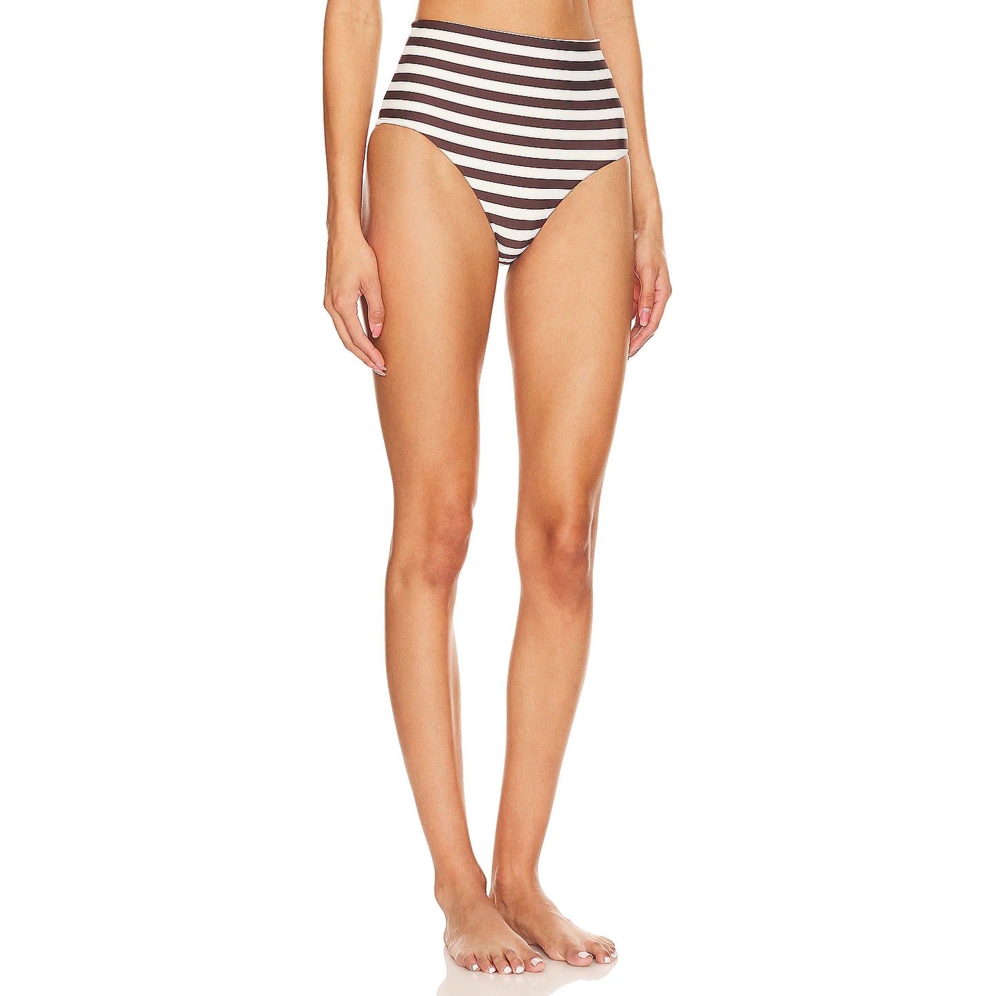Anemos Bikini in Espresso Stripe, size Medium