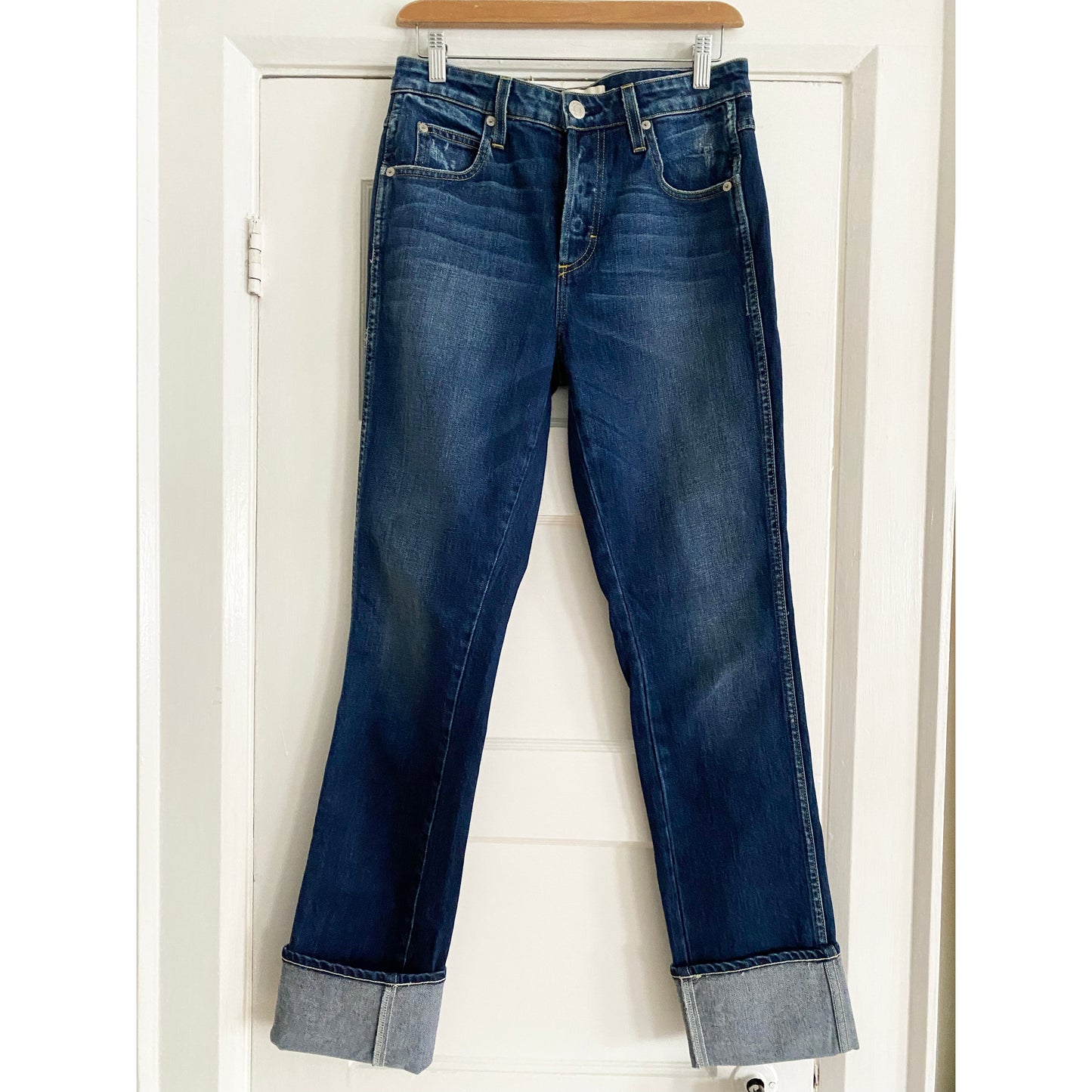 AMO “Darlin” skinny jean in “sweetheart” blue, size 27