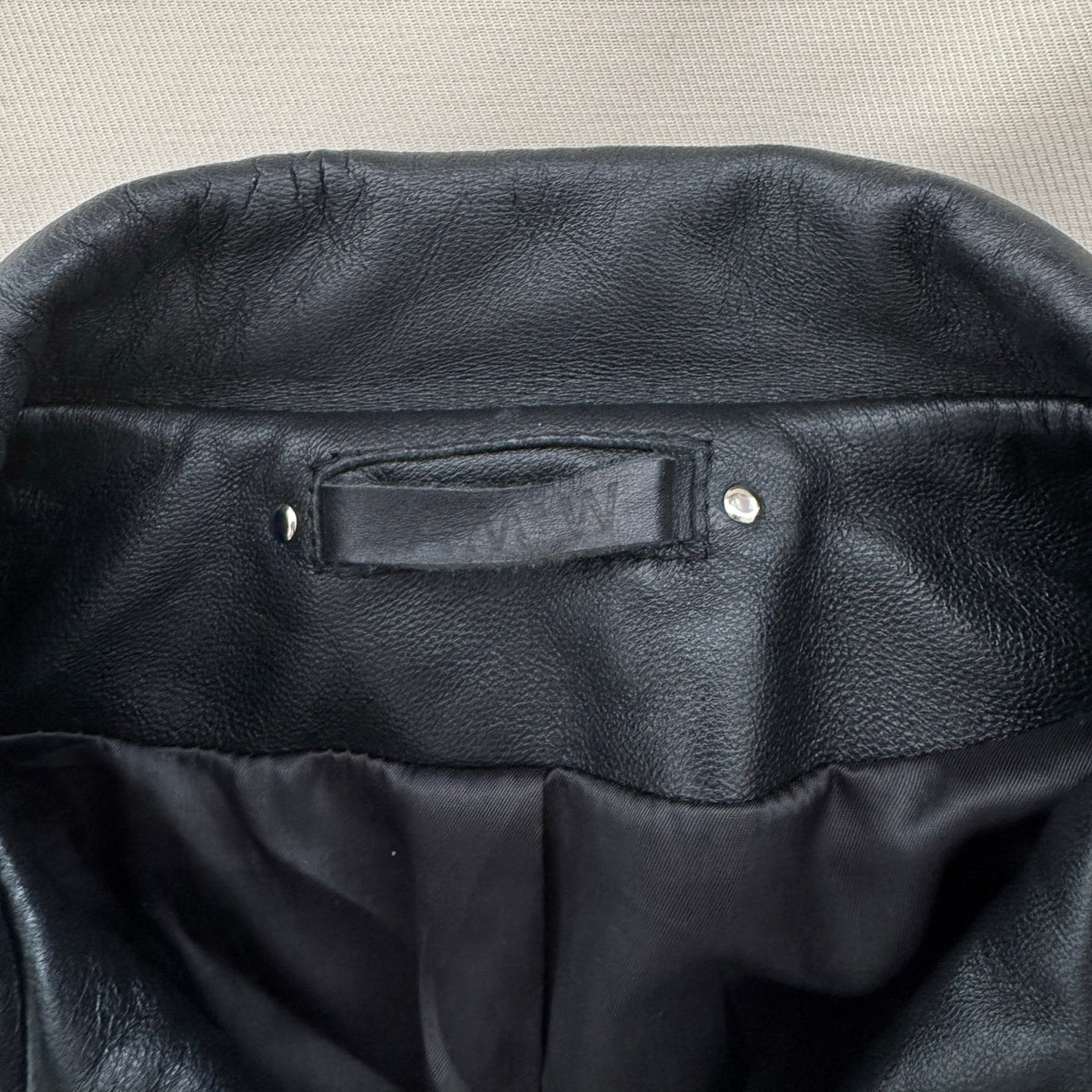 AMW Leather Moto Jacket in Black, size XL (fits like Medium!)