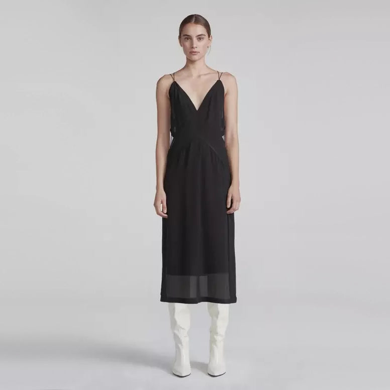 Robe caraco noire Rag&amp;Bone, taille XS