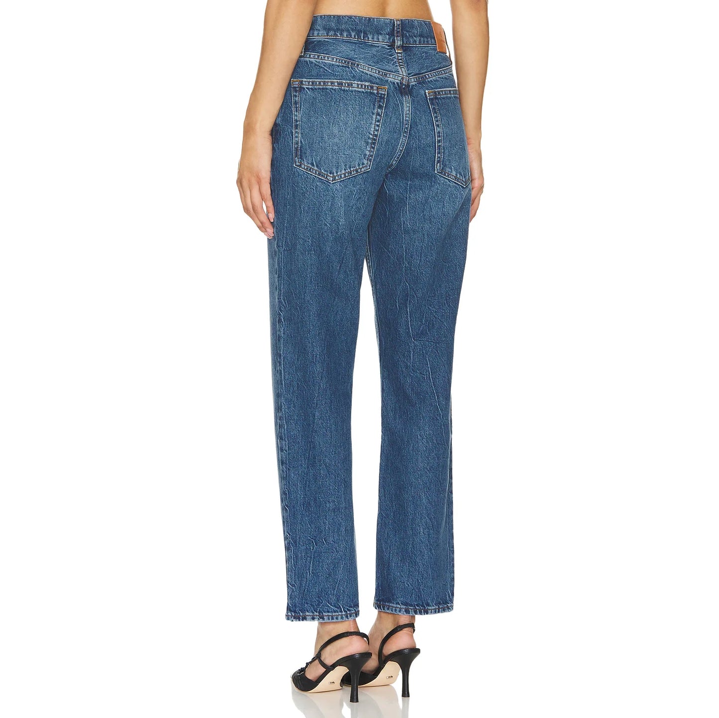 Anine Bing "Benson" Jeans in Blue, size 28