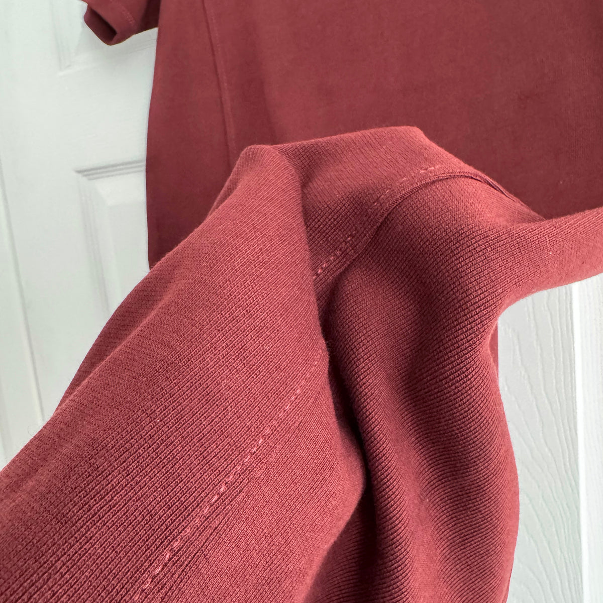 A.P.C. "Shae" Tee Shirt Dress in Burgundy, size Medium