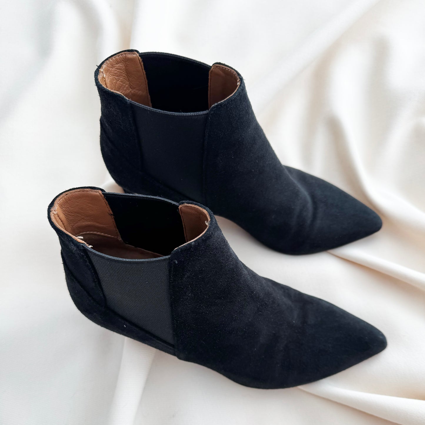 ATP Atelier "Cynara" 65mm Suede Ankle Boot in Black, size 37