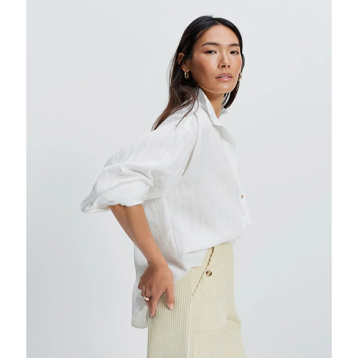 Wiggy Kit "Library" Shirt in White, size Large