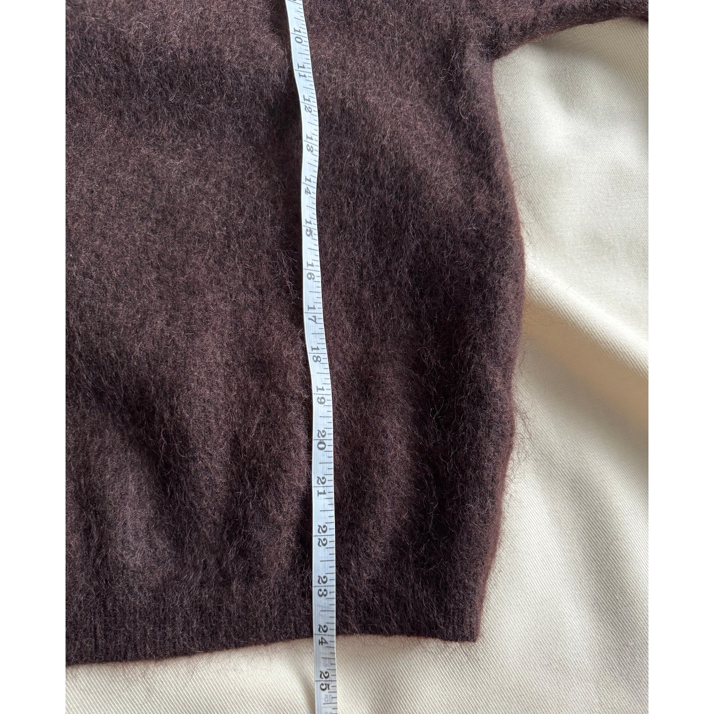 ACNE "Dramatic Mohair" Sweater in Brown, size XS