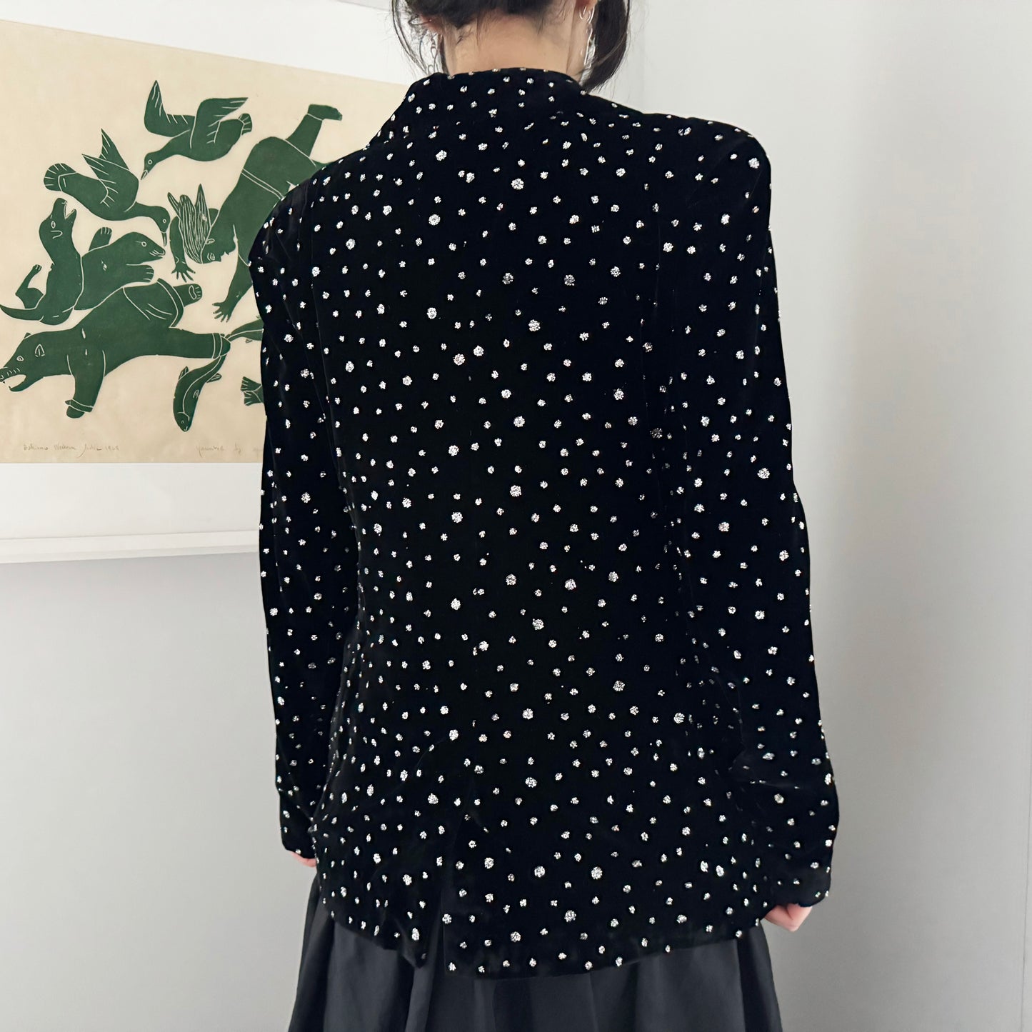 Ailanto Velvet Sequin Blazer, No Size Label - but fits like XXS-XS