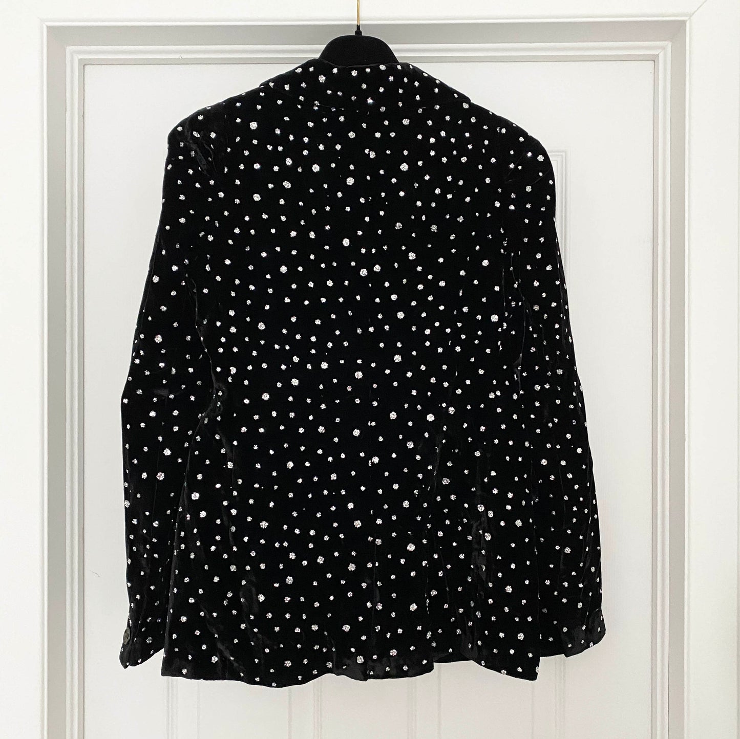 Blazer à paillettes en velours Ailanto, taille XS