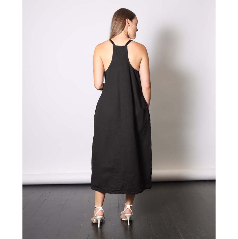 Album di Famiglia "Salopette" Dress in Black, size Small