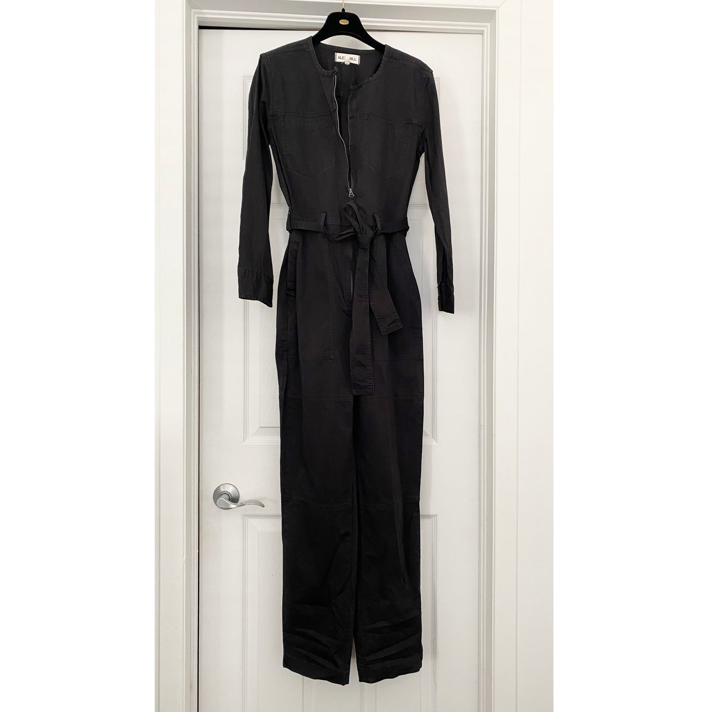 Alex Mill "Jo" Belted Jumpsuit in Black, size XS