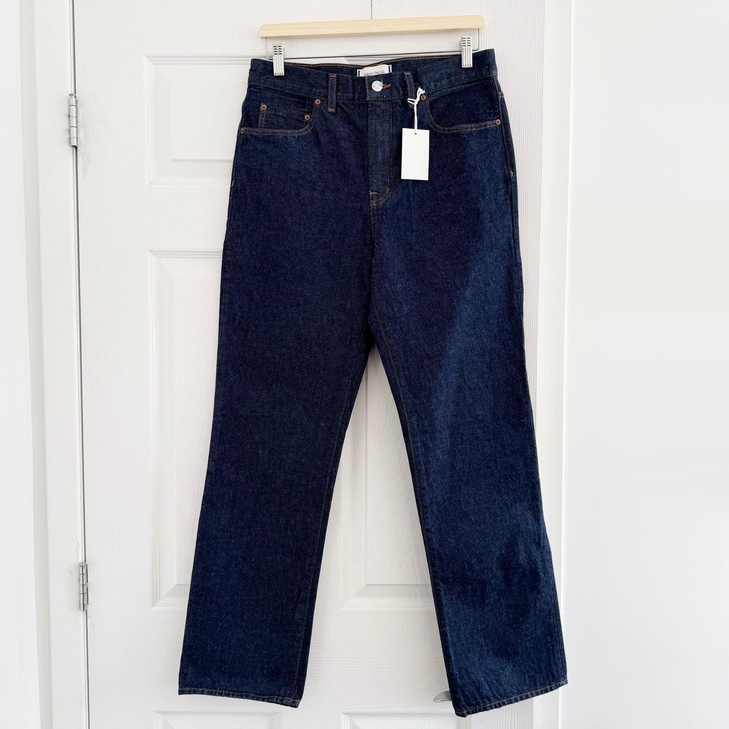 Alexa Chung x Madewell "Franny" Straight Jean in Rinse Wash, size 28