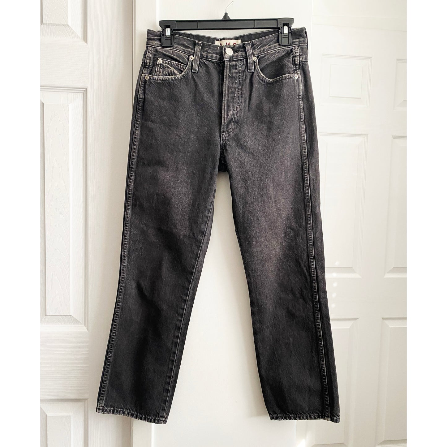 Jean AMO Loverboy en noir vintage, taille 25