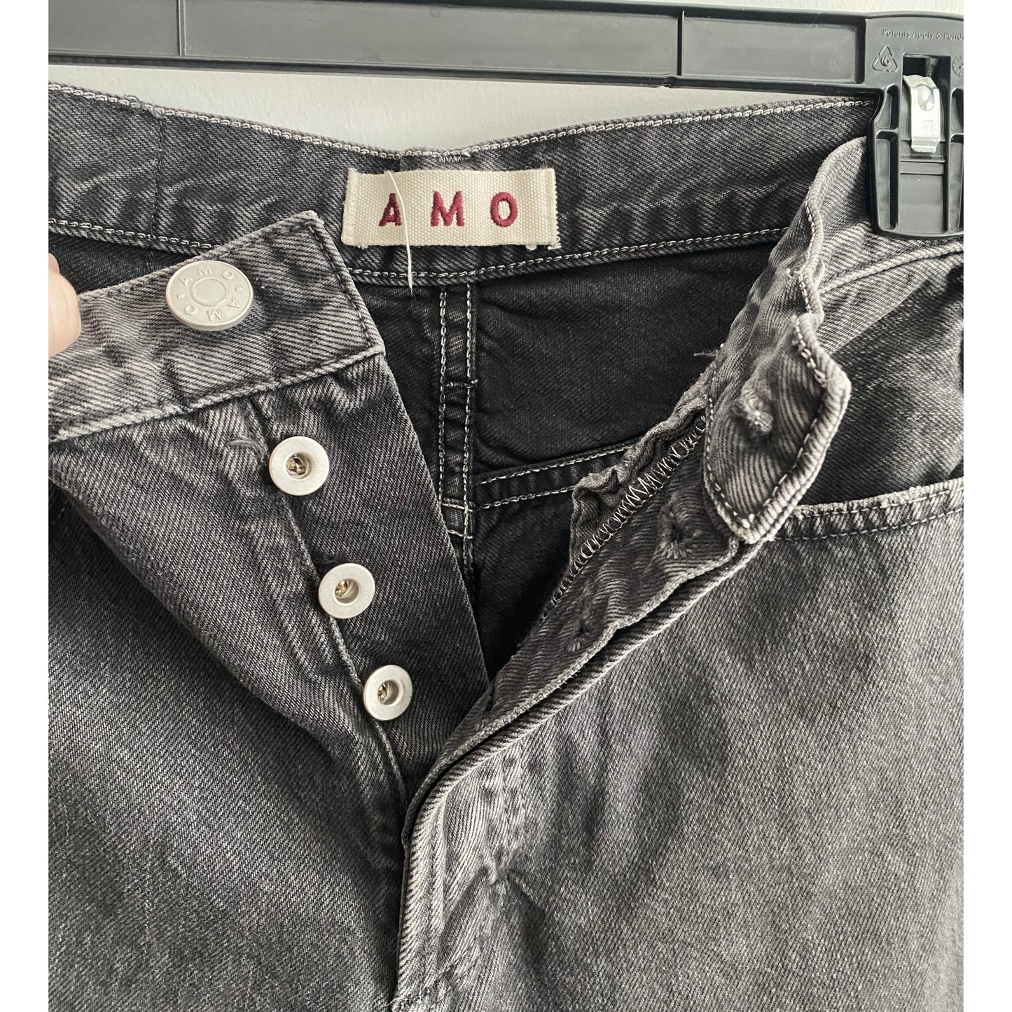 AMO Loverboy Jeans in Vintage Black, size 25