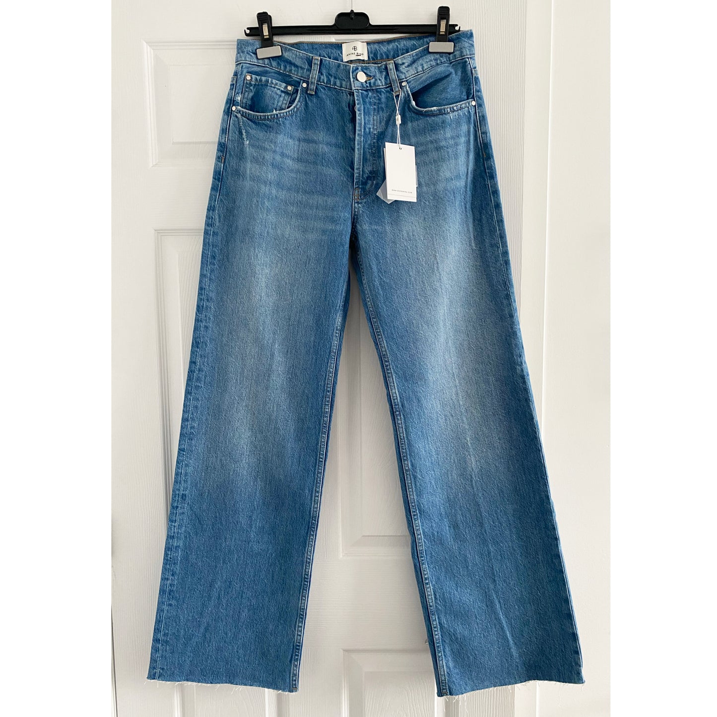 Anine Bing "Hugh" Jeans in Panama Blue, size 29