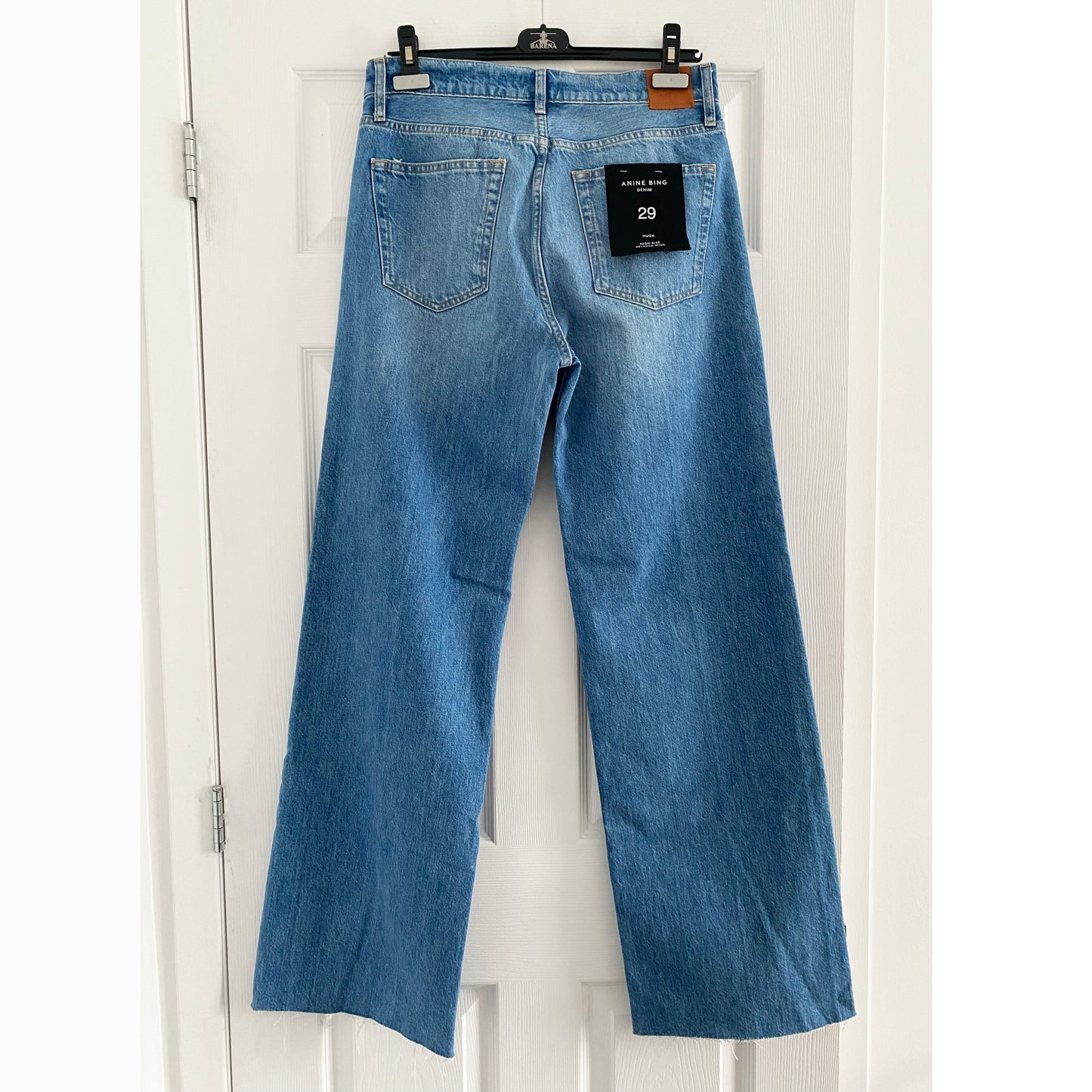 Anine Bing "Hugh" Jeans in Panama Blue, size 29