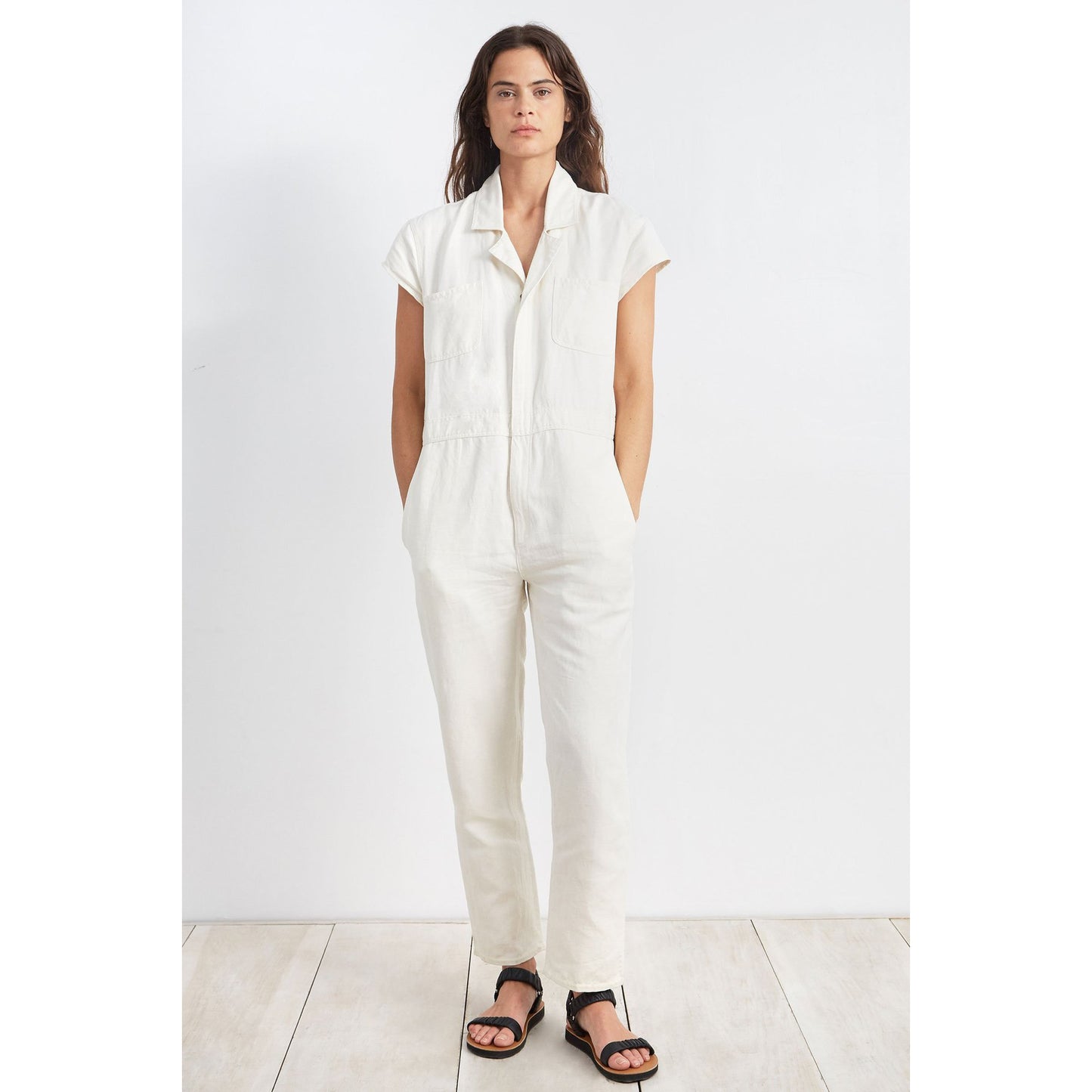 Apiece Apart "Azore" jumpsuit in Ivory, size 4
