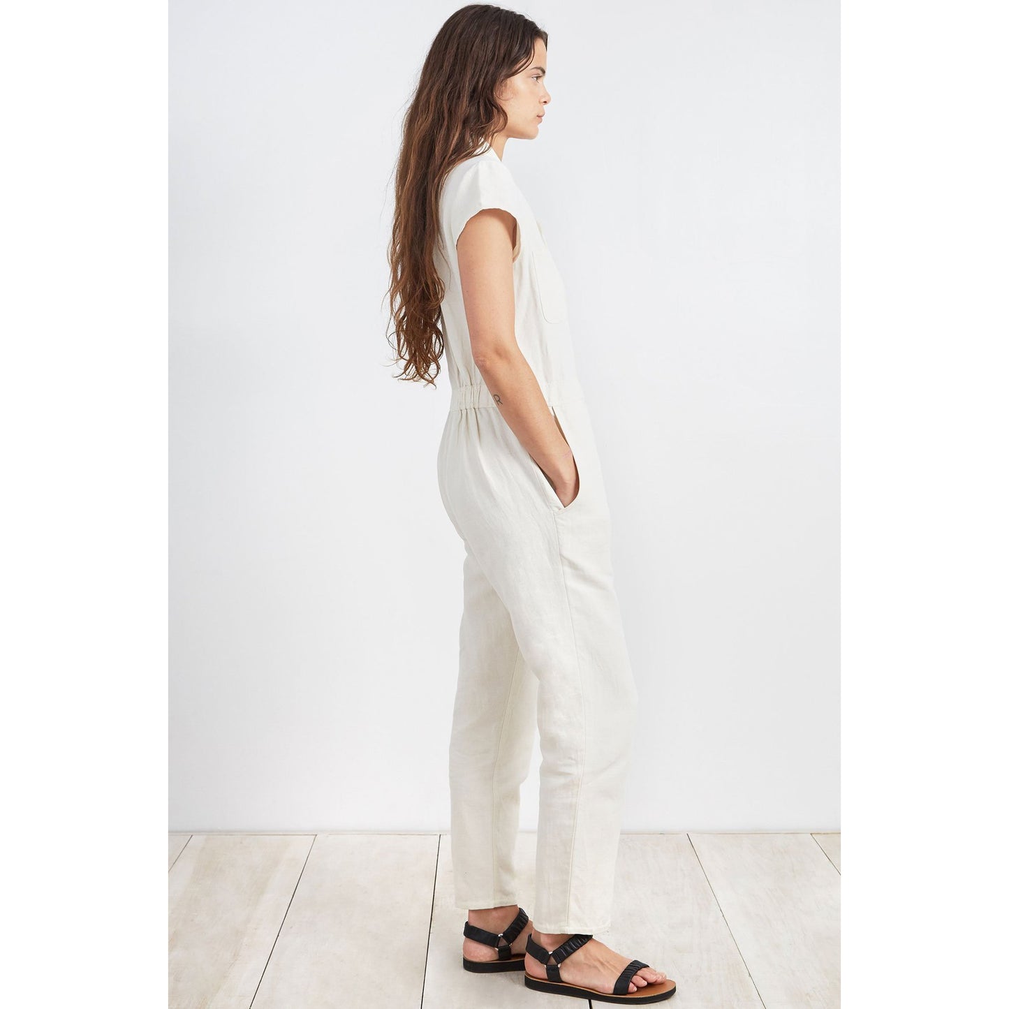 Apiece Apart "Azore" jumpsuit in Ivory, size 4