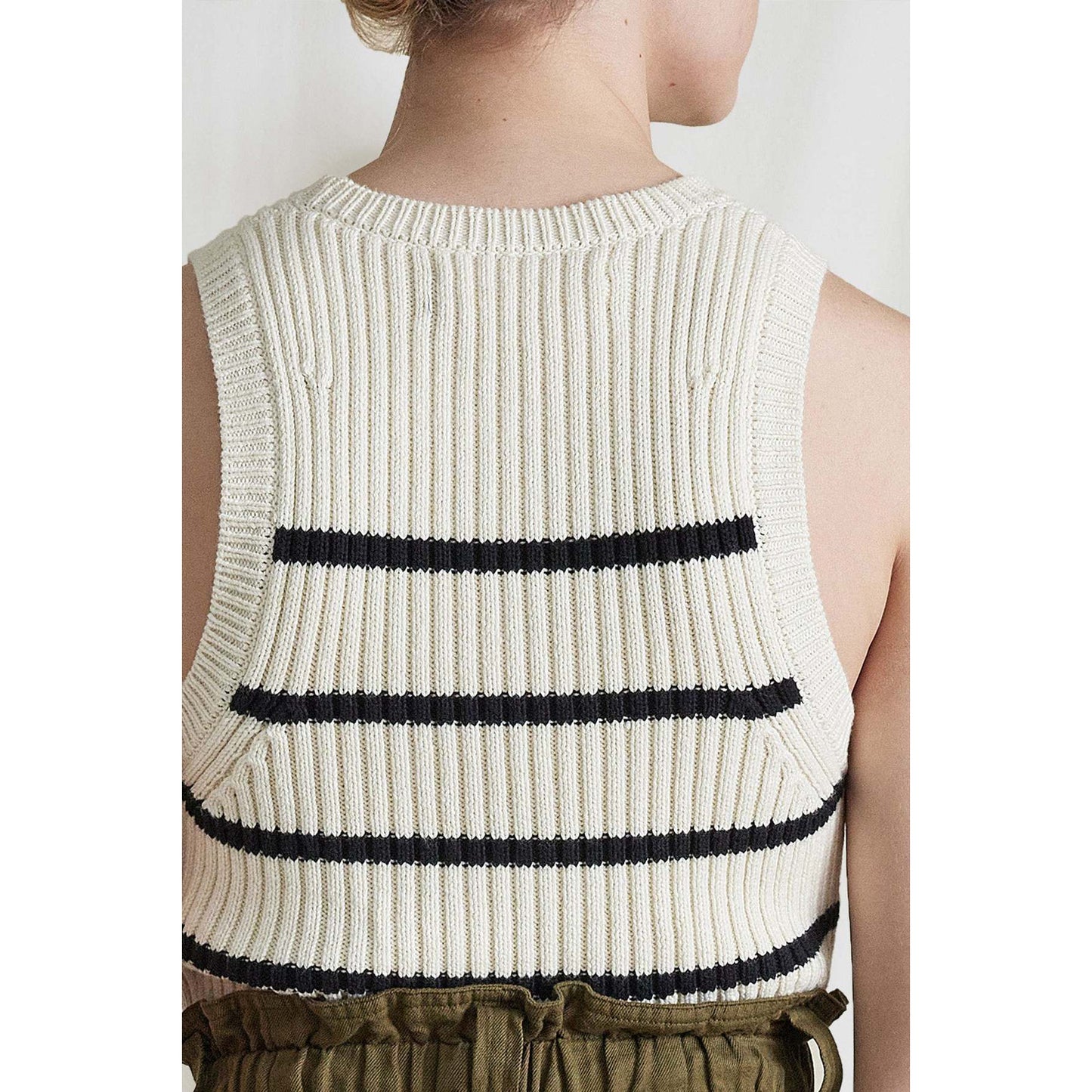 Apiece Apart "Philomena" Striped Knit Tank, size XS