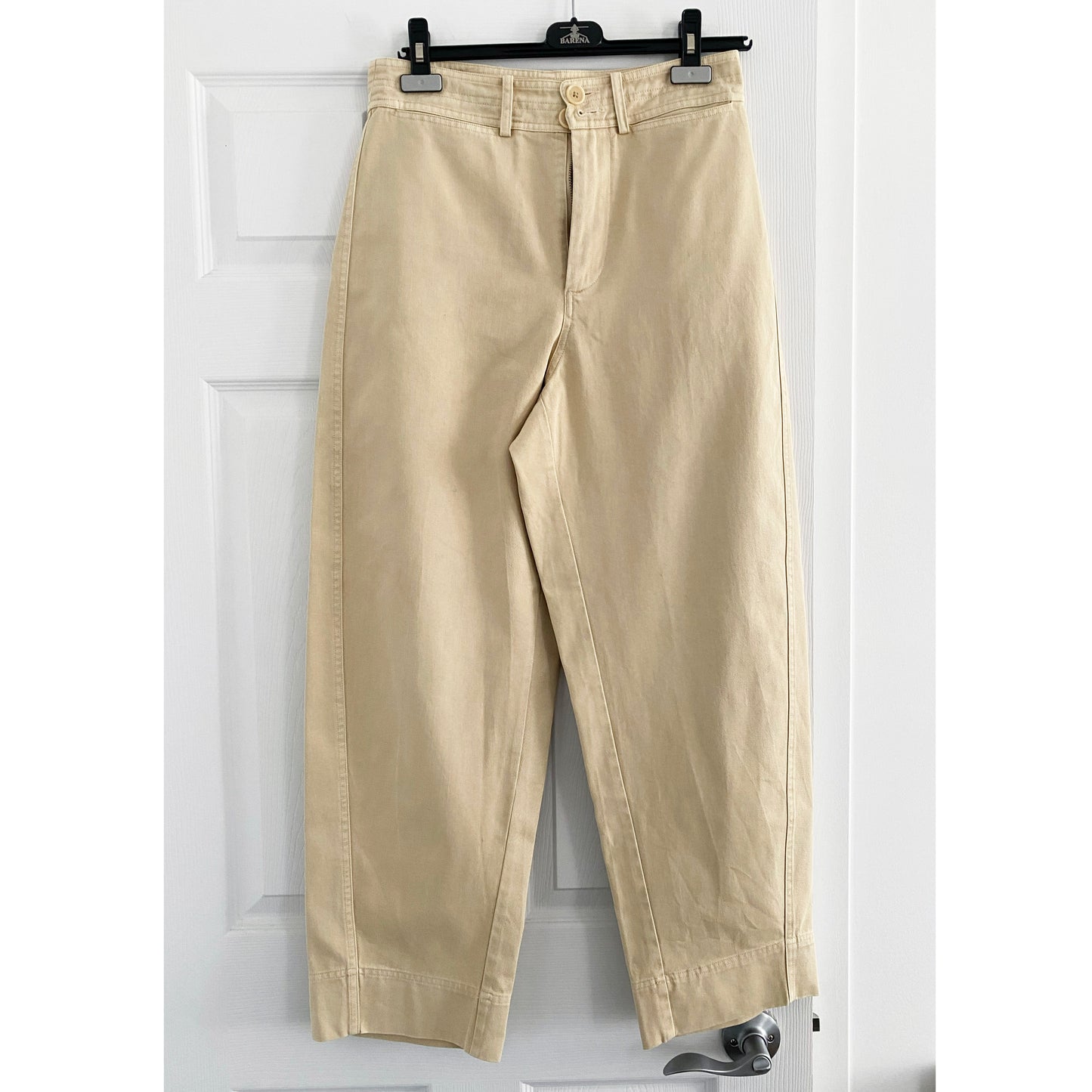 Apiece Apart Mari Barrel Pants in Beige, size 6