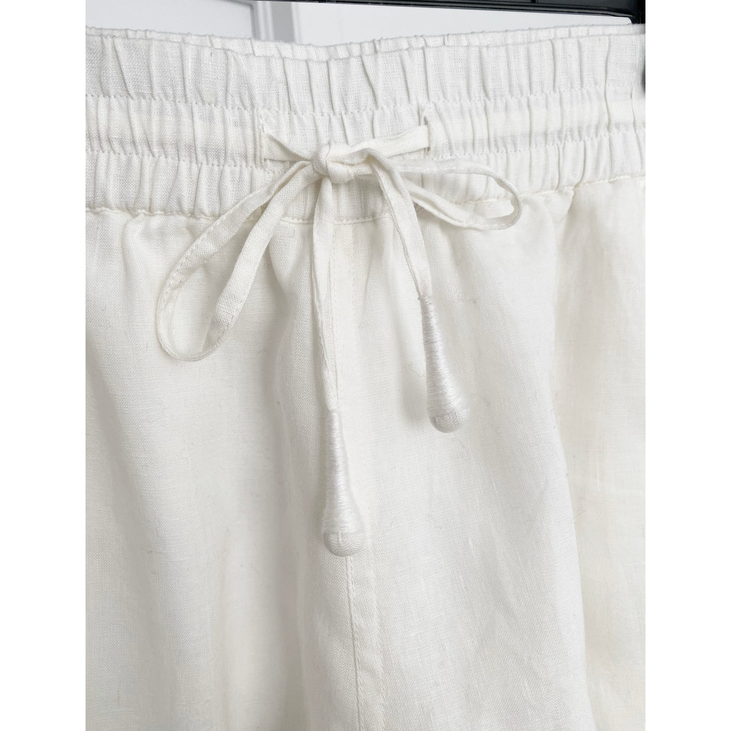 Short en lin blanc Apiece Apart, taille grande