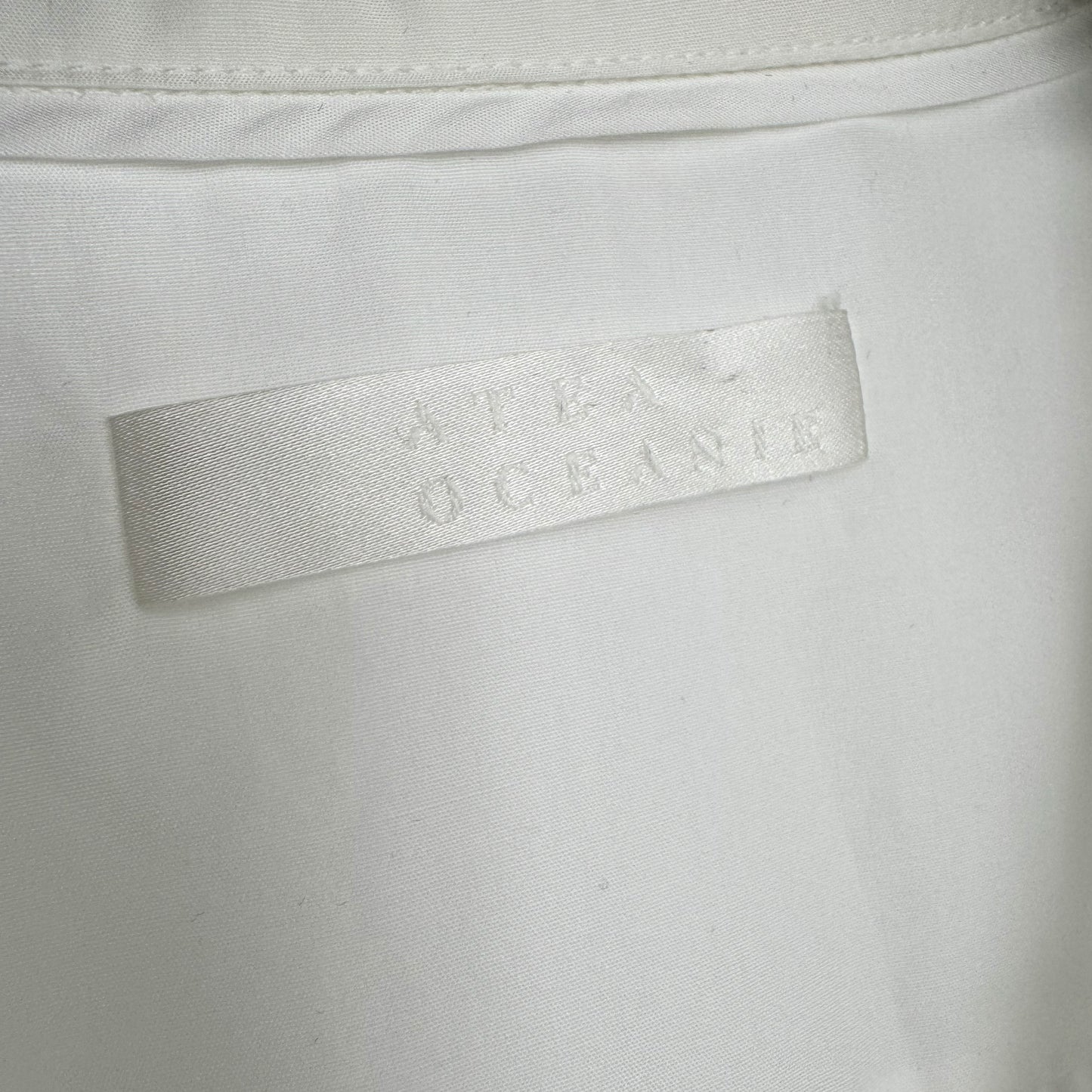 Atea Oceanie White Poplin Tunic/Dress, size 40 (Fits size 6 ish)