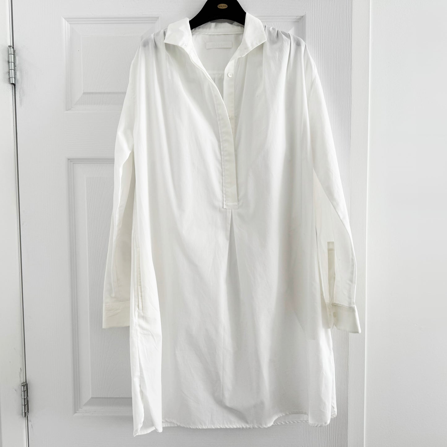 Atea Oceanie White Poplin Tunic/Dress, size 40 (Fits size 6 ish)