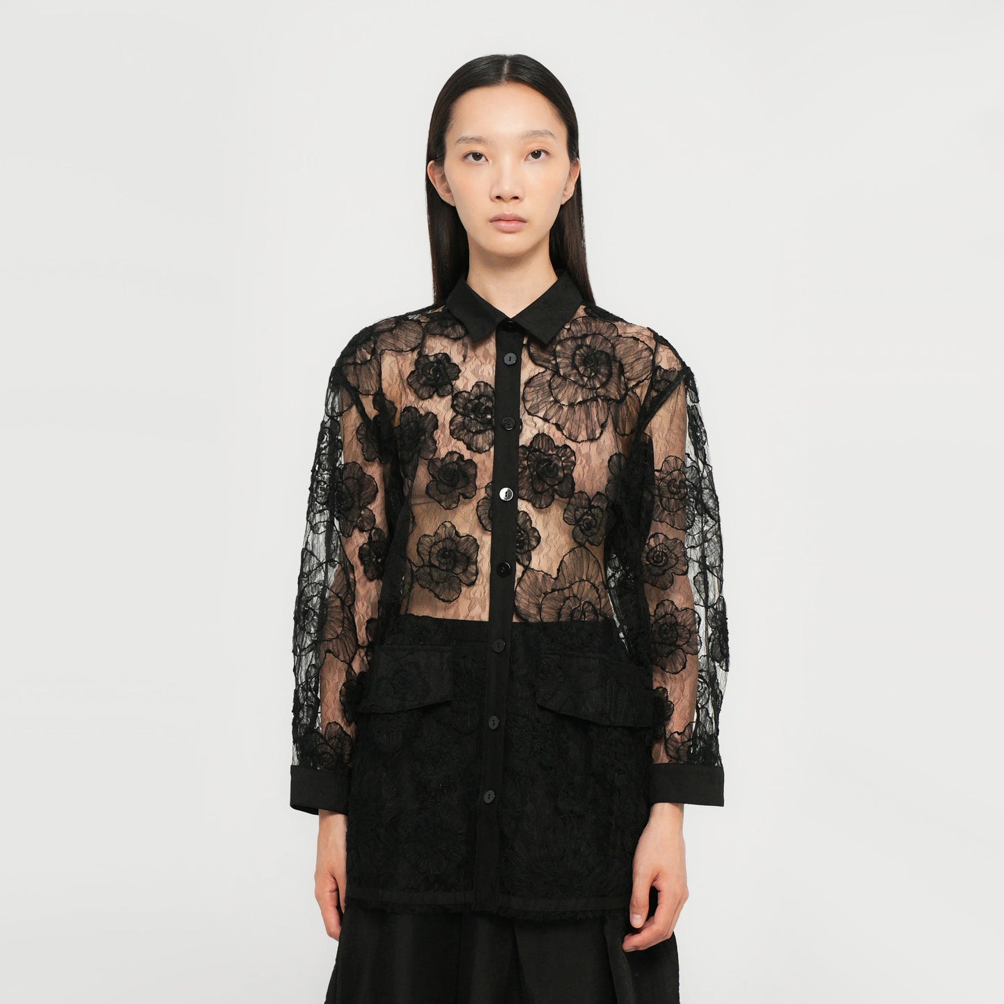 Baum und Pferdgarten "Annica" Lace Blouse in Black, size 36