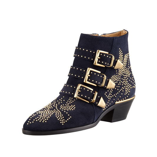Chloe Susanna Boot in Navy Suede, size 37
