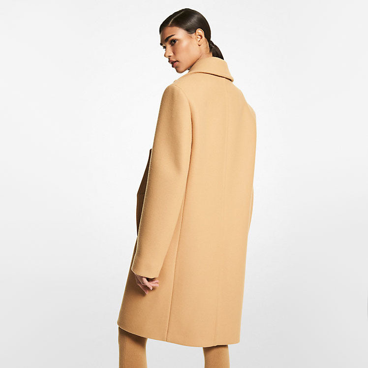 Michael Kors Wool Coat in Camel, Size 8