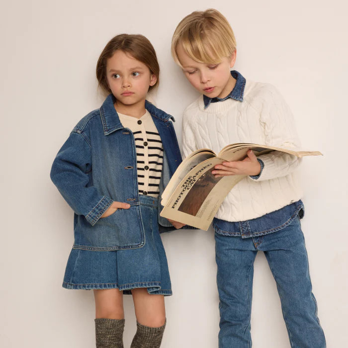 ** KIDS ** Bonpoint Denim Jacket in Blue, size 12 years