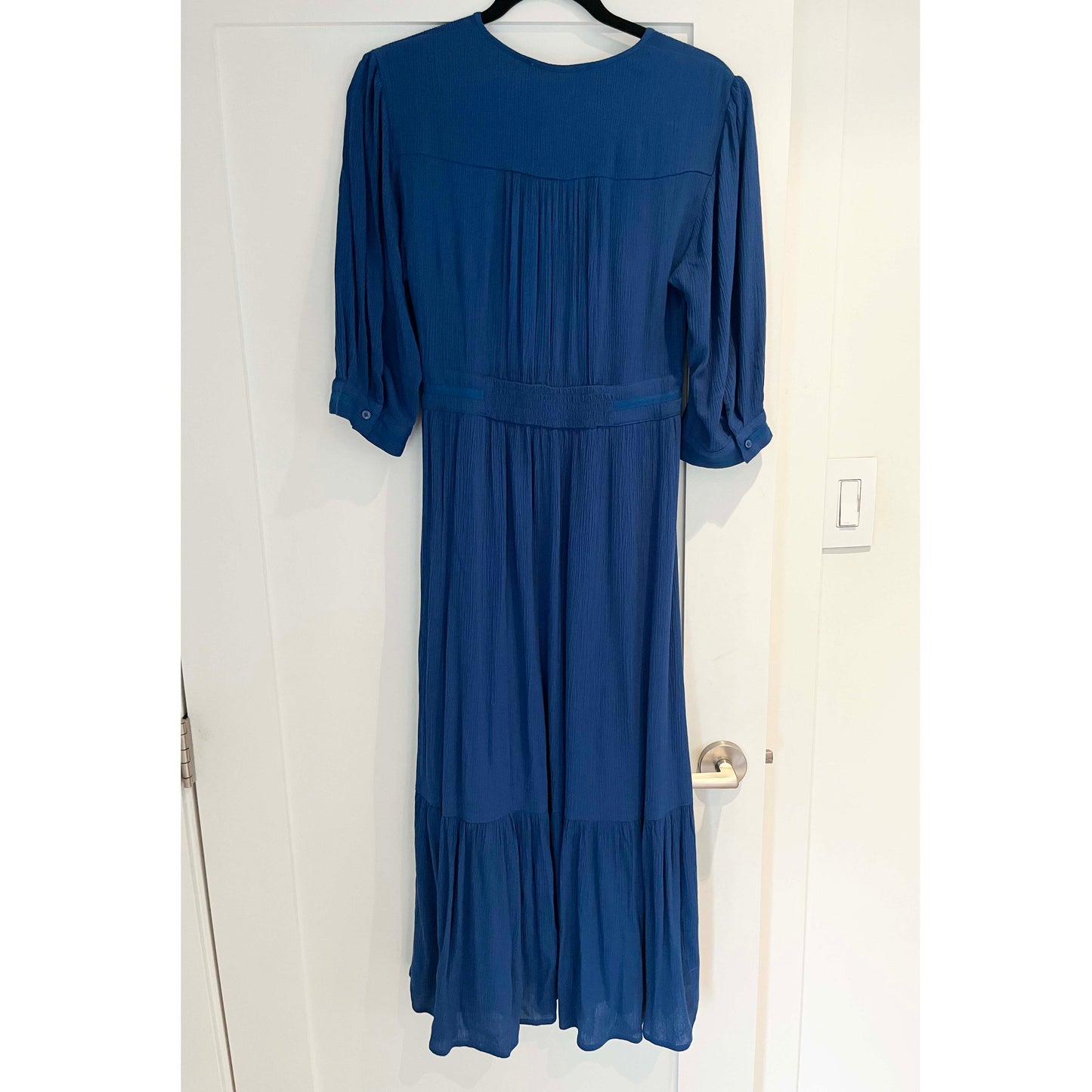 Ba&sh "Saturne" Midi Dress in Blue, size Small