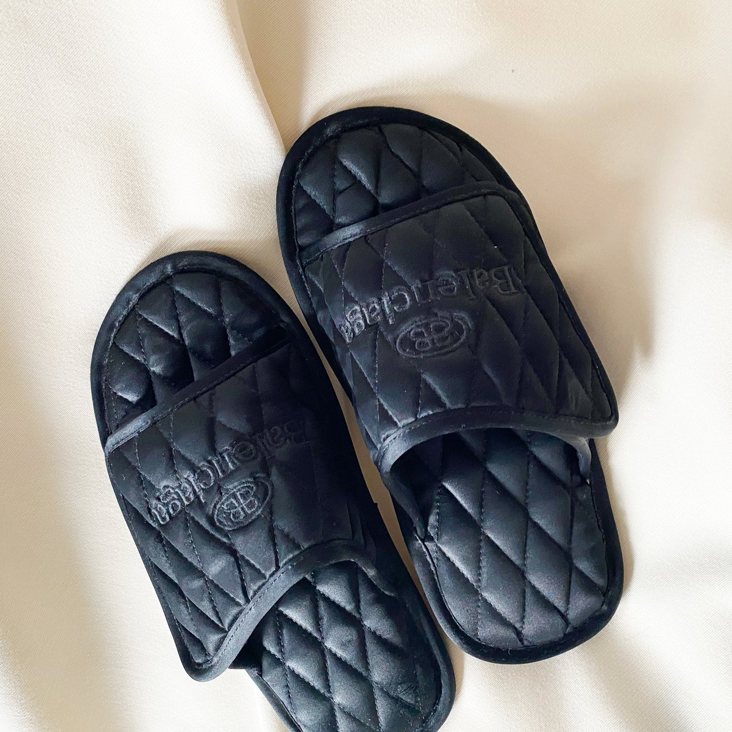 Balenciaga Quilted Black slides, size 38 (fits like a 39)