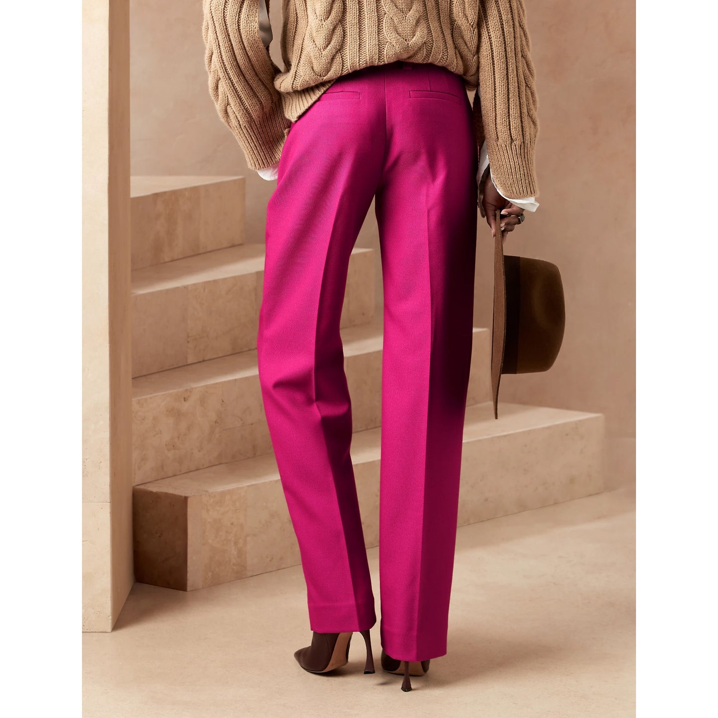 Pantalon Lido Banana Republic en pivoine, taille 4